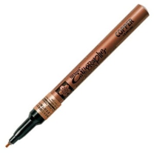 Marker permanentny Pen-touch Calligrapher Sakura - 1,8mm - miedziany