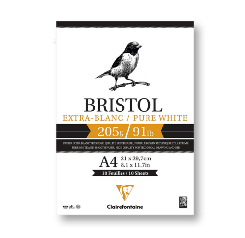 Blok Clairefontaine Bristol Extra Blanc - A4.PNG