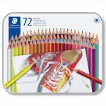 Kredki ołówkowe w metalowym pudełku Staedtler - 72 kol.