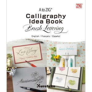 Blok do nauki kaligrafii KURETAKE Calligraphy Idea Book Brush Lettering 