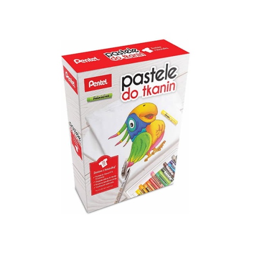 Pastele do tkanin z koszulką i akcesoriami PENTEL