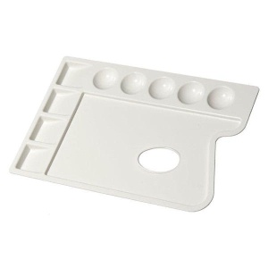 Paleta plastikowa PROSTOKĄTNA Renesans 23,5x16,5 cm