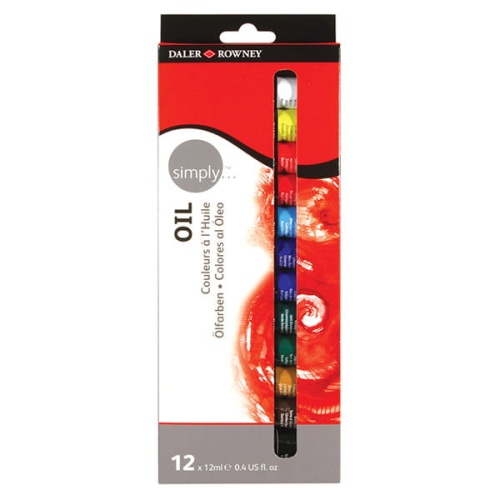 Daler Rowney zestaw farb olejnych 12x12ml