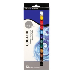 Zestaw farb gwaszy Daler Rowney Simply - 12x12ml