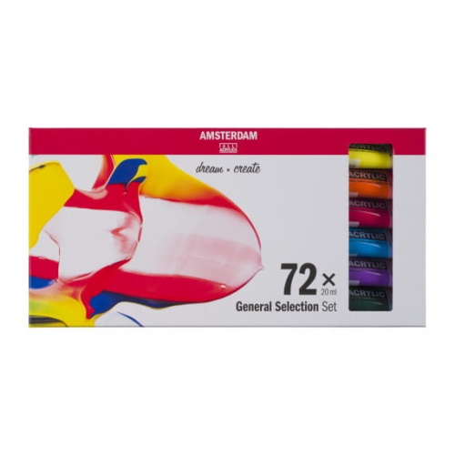 Zestaw farb akrylowych Talens AMSTERDAM - 72x20ml