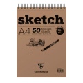 Blok szkicowy White Sketch Clairefontaine A4, 50ark. - na spirali.jpg