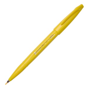 Flamaster Pentel Touch Brush Pen SES15 - żółty