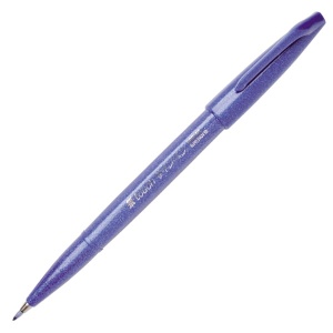 Flamaster Pentel Touch Brush Pen SES15 -   niebieski