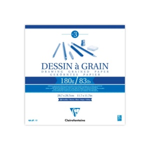 Szkicownik Clairefontaine Dessin a Grain - 180g, 30art, 21x21cm