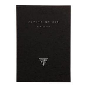 Notatnik, szkicownik Clairefontaine Flying Spirit Sketchbook Black 21x29,7 cm - gładki