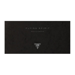 Notatnik, szkicownik Clairefontaine Flying Spirit Sketchbook Black 21x10,5 cm - gładki