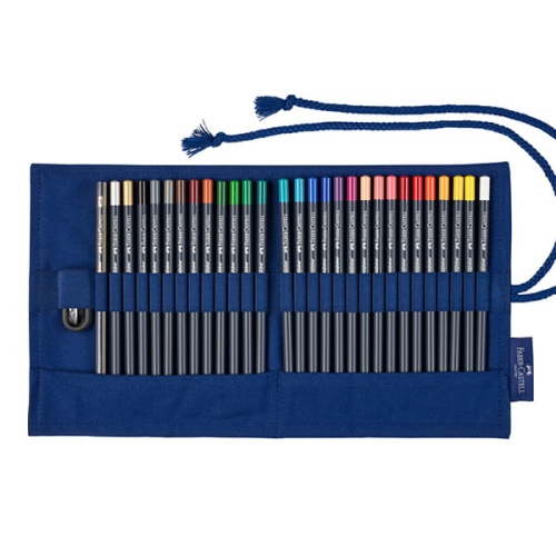 Kredki ołówkowe FABER-CASTELL Goldfaber 27 kolory + akcesoria