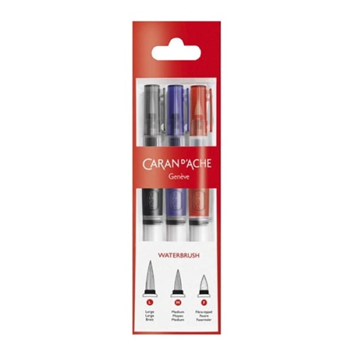 Zestaw pędzeli pusty Caran d'Ache Waterbrush - 3 rozmiary.jpg
