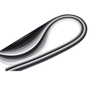 Paski do quillingu 10mm, 130g - odcienie szarości