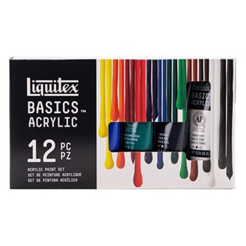 Farby akrylowe Liquitex BASICS 12x22ml.jpg