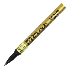 Marker permanentny Pen-touch Sakura - złoty - EF - 0,7mm 