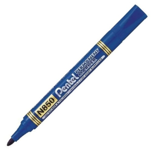 Marker permanentny N850 Pentel - okrągły - niebieski
