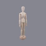 Manekin drewniany LENIAR 15cm - KOBIETA 