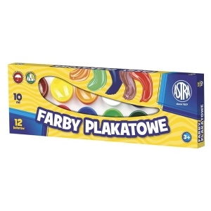 Farby plakatowe Astra - 12x10ml