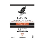 Blok szkicowy Clairefontaine Lavis 200g, A4, 10akr.