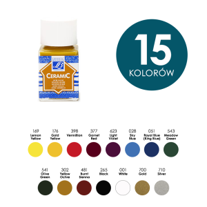 Farby do szkła i ceramiki CERAMIC Lefranc & Bourgeois 50ml - na sztuki