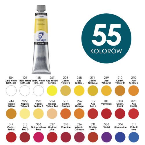 Farba olejna Talens Van Gogh 200ml - różne kolory