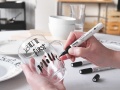 Marker do szkła i ceramiki Glass & Porcelain Pen KREUL Brush (B) - czarny