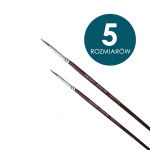 Pędzle z włosia sobola Art S. KOLINSKY SABLE krótkie trzonki, OKRĄGŁE - na sztuki
