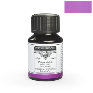 Tusz kaligraficzny rysunkowy Rohrer & Klingner 50ml -  Purpurviolett