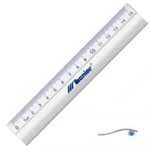 Linijka aluminiowa szkolna Leniar - 30cm