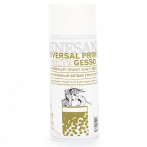 Grunt malarski, gesso w spray'u Renesans 400ml - biały