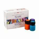 Zestaw farb akrylowych do tkanin DECOLA TEXTILE St. Petersburg -  12x20ml 