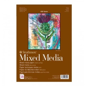 Blok malarski uniwersalny Strathmore Mixed Media seria 400 - 300g, A4+, 15ark. 