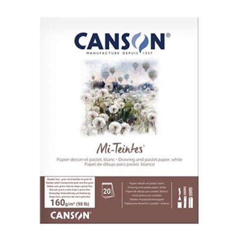 Blok do pasteli Canson Mi-Teintes Touch 160g, 20ark 32x41cm - biały.jpg