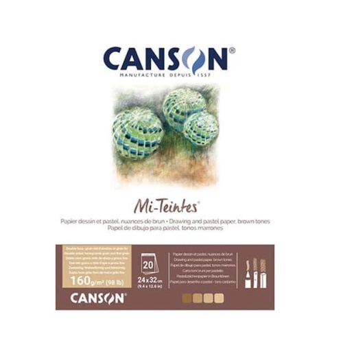 Blok do pasteli Canson Mi-Teintes Touch 160g, 20ark 24x32cm - odcienie brązu.jpg