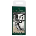 Zestaw flamastrów Pitt Artist Faber-Castell Black - 6 sztuk czarne (XXS, XS, S, F, M, 1.5).jpg