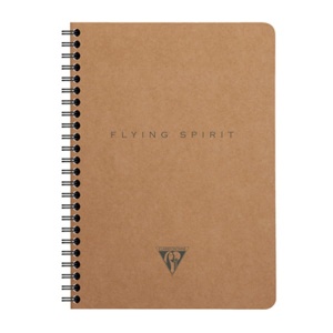 Notatnik Clairefontaine Flying Spirit Kraft 14,8x21cm - linie na spirali