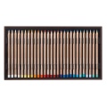 Kredki artystyczne Luminance 6901 Caran d'Ache - zestaw 76 kolorów w drewnianej kasecie + 2 blendery + 2 ołówki Grafwood