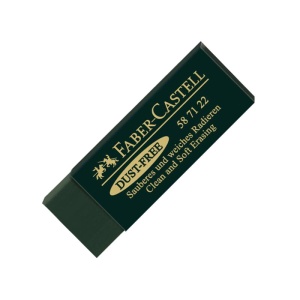 Gumka kauczukowa ART DUST-FREE FABER-CASTELL duża zielona