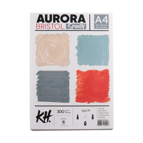 Blok AURORA Bristol Smooth 300g, 20 ark. A4.jpg