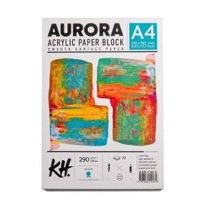 Blok do farb akrylowych AURORA 290g, 20ark. A4 