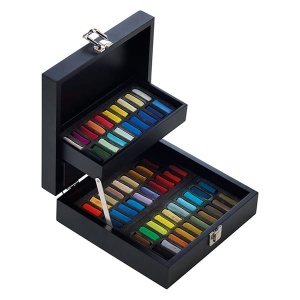 Pastele suche Sennelier PASTELS À L'ÉCU - 60 kol.  w drewnianej kasecie