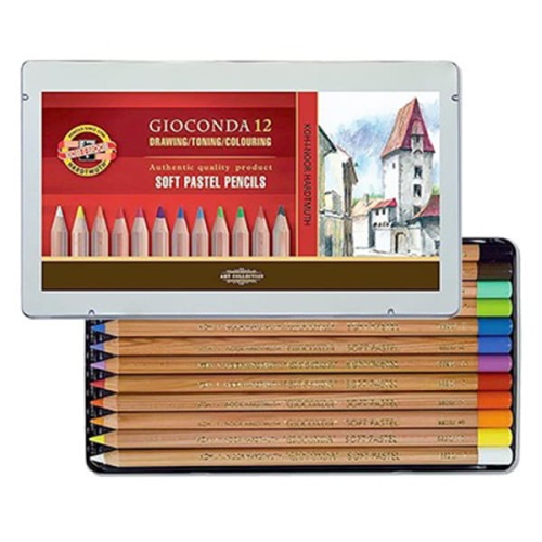 Pastele suche w kredce Koh-i-noor Gioconda - 12 kolorów.jpg