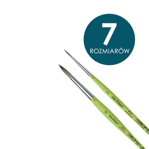 Pędzle syntetyczne da Vinci HOBBY FIT krótkie trzonki OKRĄGŁE seria 373.jpg