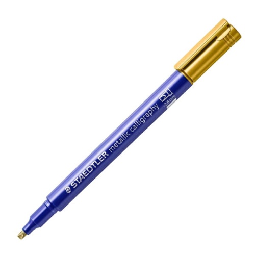 Flamaster kaligraficzny STAEDTLER Metallic Marker Calligraphy Pen - 2,8mm - złoty.jpg