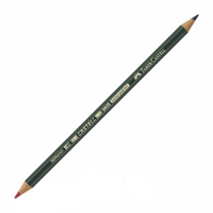 Ołówek kopiowy/permanentny dwustronny FABER-CASTELL DOCUMENT 9608 czerwony / niebieski