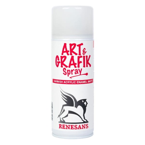 Werniks, lakier uniwersalny akrylowy Renesans Art&Grafik w spray'u - 400ml, matowy.jpg