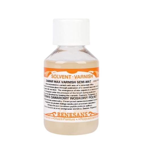 Werniks damarowy woskowy Renesans - 100ml, półmatowy.jpg