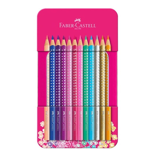 Kredki ołówkowe FABER-CASTELL SPARKLE - 12 kolorów.jpg
