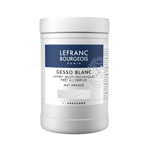 Grunt malarski do farb olejnych i akrylowych, gesso Lefranc & Bourgeois 500ml - białe